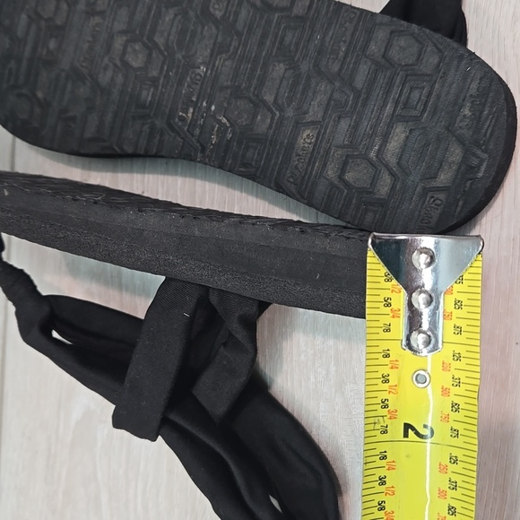 Skechers Yoga Foam Black Women's Sandals Shoes Sz 6 - Picture 10 of 11